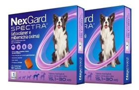 Nexgard Spectra 15,1 A 30kg 1 Tablete Mastigável Combo Com 2