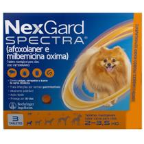 NexGard Spectra 2 a 3,5kg Anti Pulgas e Carrapatos para Cães de 3 Tablete Mastigável