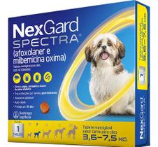 Nexgard Spectra 3,6 A 7,5 Kg Antipulga Carrapato Sarna Verme