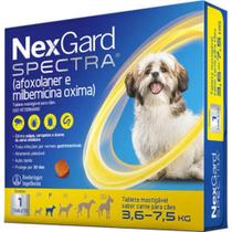 Nexgard Spectra 3,6kg a 7,5kg Antipulgas e Carrapatos Para Cães 1 comprimido