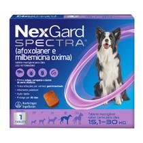 NexGard Spectra Anti Pulgas e Carrapatos para Cães de 15,1 a 30kg 1 Tablete Mastigável