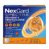 NexGard Spectra Anti Pulgas e Carrapatos para Cães de 2 a 3,5kg 1 Tablete Mastigável
