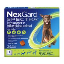 NexGard Spectra Anti Pulgas e Carrapatos para Cães de 7,5 a 15kg 1 Tablete Mastigável