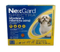 NexGard Spectra Antipulgas Cães 3,6kg a 7,5kg 3 Comprimidos