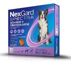 Nexgard Spectra Antipulgas e Carrapatos para Cães de 15,1 a 30kg