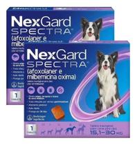 NexGard Spectra Antipulgas e Carrapatos Para Cães de 15,1 a 30kg Combo 2 caixas - Boehringer Ingelheim