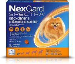 NexGard Spectra Antipulgas e Carrapatos Para Cães de 2 a 3,5kg - Boehringer Ingelheim