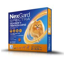 NexGard Spectra Antipulgas e Carrapatos para Caes de 2 a 3,5kg - Boehringer Ingelheim