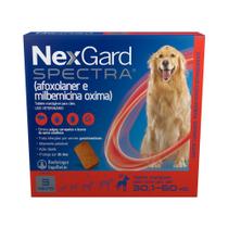 NexGard Spectra Antipulgas e Carrapatos para Cães de 30,1 a 60kg 3 Tabletes NexGard Spectra Antipulgas e Carrapatos para Cães de 30,1 a 60kg 3 Tabletes