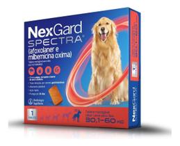 Nexgard Spectra Antipulgas e Carrapatos para Cães de 30,1 a 60kg