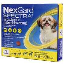NexGard Spectra Antipulgas e Carrapatos para Caes de 3,6 a 7,5kg