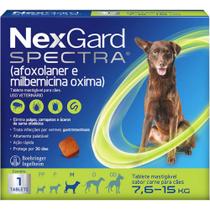 NexGard Spectra Antipulgas e Carrapatos Para Cães de 7,6 a 15kg