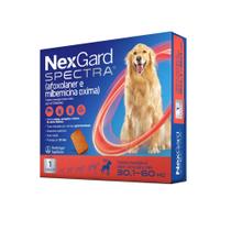 NexGard Spectra Antipulgas e Vermífugo Cães 30,1 kg a 60 kg - 1 tablete