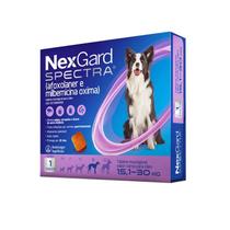 NexGard Spectra Antipulgas e Vermífugo para Cães de 15,1 a 30kg - 1 Tablete - Boehringer NexGard Spectra Antipulgas e Vermífugo para Cães de 15,1 a 30kg - 1 Tablete - Boehringer