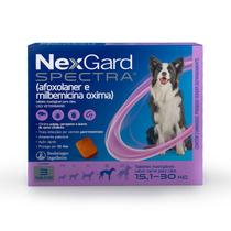 Nexgard Spectra Antipulgas e Vermífugo para Cães de 15,1 a 30kg - 3 Comprimidos - Boehringer Ingelheim