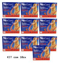 Nexgard Spectra Cães 30,1 a 60kg 1 Tablete Antipulgas Kit 10cx Boehringer