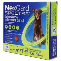 Nexgard Spectra Caes M- 7,6 A 15 Kg 3 Tabletes