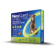 Nexgard Spectra p/ Cães de 7,6 a 15 kg - 1 tablete mastigável
