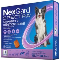NexGard Spectra para Cães de 15,1 a 30 Kg - 1 Tablete