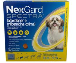 Nexgard Spectra Para Cães De 3,6 A 7,5Kg - 3 Tabletes