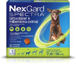Nexgard Spectra Para Cães De 7,6 A 15 Kg