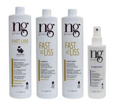 Ng De France Fast Liss Escova Progressiva + Pós Fast Liss Shampoo E Condicionador + Spray Thermo Repair Protetor Térmico