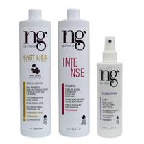 Ng De France Fast Liss + Shampoo Intense 1l + Spray Thermo