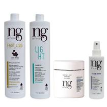 Ng De France Fast Liss + Termo + Sh. Light + Máscara Light