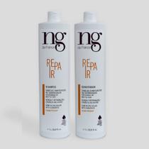 Ng De France Kit Condicionador Reconstrutor 1000ml + Shampoo Nutrição Repair 1000ml