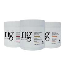 NG de France Kit Cronograma Máscara Capilar Vegano Cabelos Lisos Repair Pós Fast Liss Intense NG de France Kit Cronograma Máscara Capilar Vegano Cabelos Lisos Repair Pós Fast Liss Intense