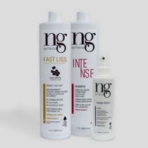 Ng De France Kit Fast Liss 1000ml + Spray Thermo 200ml + Sh. Intense 1000ml