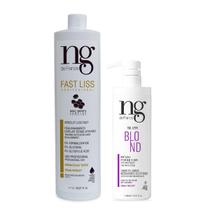 Ng De France Kit Fast Liss 1L + Condicionador Silver 500ml Ng De France Kit Fast Liss 1L + Condicionador Silver 500ml