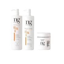 NG De France Kit Repair shampoo + Cond. 1lt + Máscara 500