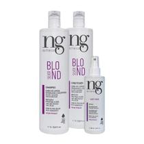 Ng De France Kit Shampoo + Cond Silver Blond 1L + Spray Soft