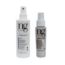 Ng De France Kit Spray Thermo Repair Protetor térmico Filtro solar Capilar + Sérum Iluminador Cabelos e corpo 60ml Ng De France Kit Spray Thermo Repair Protetor térmico Filtro solar Capilar + Sérum Iluminador Cabelos e corpo 60ml