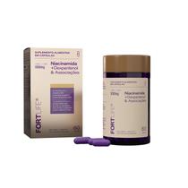 Niacinamida Dexpantenol e Associações 1000mg 60 Cápsulas FortLife Suplemento Alimentar