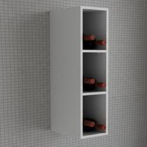 Nicho Aéreo 3 Prateleiras 20cm Tm1318 Mdf Grazi Branco