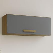 Nicho Aéreo Cozinha Athenas 1 Porta Espaçoso Mobilihouse Cinamomo/cinza Acetinado Nicho Aéreo Cozinha Athenas 1 Porta Espaçoso Mobilihouse Cinamomo/cinza Acetinado