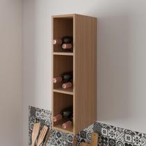 Nicho Aéreo De Cozinha Garrafeiro 20cm Multimóveis Cr20421 Freijó