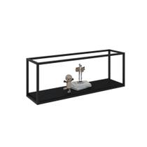 Nicho Aéreo Dynamica 120x30x42cm C-01 Prateleira Preto ônix - Preto ônix -