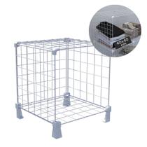 Nicho Aramado Organizador para Livros Disco de Vinil LPs Estante de Aço Cubo de 40x40cm Branco Nicho Aramado Organizador para Livros Disco de Vinil LPs Estante de Aço Cubo de 40x40cm Branco