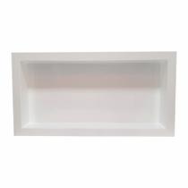 Nicho Banheiro Embutir 30x60cm Plástico Branco - Gerplast, Opção: Branco(a)