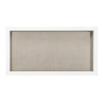 Nicho Banheiro Porcelanato Borda Alumínio 61x30x11cm Cinza Nicho Banheiro Porcelanato Borda Alumínio 61x30x11cm Cinza