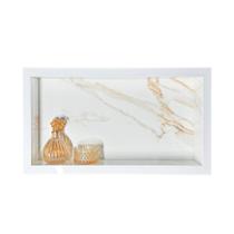 Nicho Banheiro Porcelanato box 30x60x11 Borda De Alumínio.