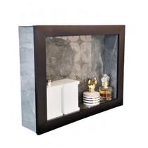 Nicho Banheiro Porcelanato Sobrepor 36x45x11 Pups Grafite Nicho Banheiro Porcelanato Sobrepor 36x45x11 Pups Grafite