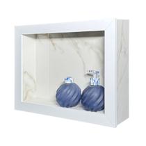 Nicho Banheiro Porcelanato Sobrepor Marmo Douro 37x56x11 c/ kit de instalação