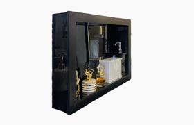 Nicho Banheiro Porcelanato Sobrepor Preto 37x56x11 c/ kit de instalação Nicho Banheiro Porcelanato Sobrepor Preto 37x56x11 c/ kit de instalação