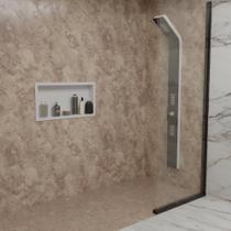 Nicho Banheiro Preto Decorativo - plástico super resistente