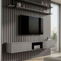 Nicho Basculante 180cm c/ 2 Portas p/ Painel de TV 100% MDF