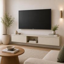 Nicho Basculante 218cm c/ 2 Portas p/ Painel de TV 100% MDF Nicho Basculante 218cm c/ 2 Portas p/ Painel de TV 100% MDF